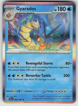 Gyarados 043/193 Rare Paldea Evolved Pokemon Holo Near Mint - Image 1