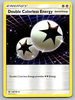 Double Colorless Energy 136/149 Uncommon SM Base Set Pokemon Near Mint - Image 1