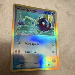 Pokemon TCG Team Aqua's Carvanha 48/95 EX Team Magma vs Aqua Reverse Holo - Image 1