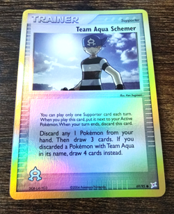 Team Aqua Schemer 69/95 EX Team Magma Vs Team Aqua Reverse Holo Pokemon NM-MINT - Image 1
