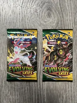 Pokemon: Evolving Skies Booster Packs (x2 Packs)- NEW/SEALED - Image 1