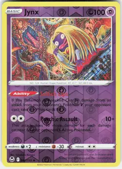 Jynx 062/195 Uncommon Silver Tempest Pokemon Reverse Holo Near Mint - Image 1