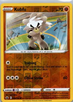 Pokemon TCG Kubfu 93/198 Chilling Reign Rev Holo LP [D0L193] - Image 1