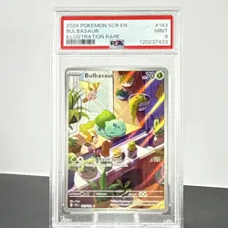 Pokemon Bulbasaur 143/142 SV07 Stellar Crown IR Holo EN PSA 9 - Image 1