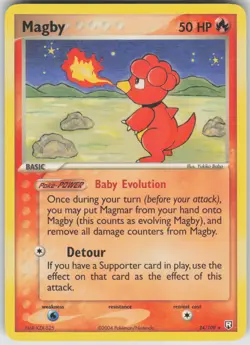 Pokemon TCG Magby Rare Team Rocket Returns 24/109 - Image 1
