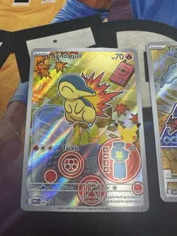 Pokemon First Partner Set Gen 2 Chikorita Cyndaquil Totodile 046/047/048 NM - Image 4
