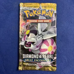 EMPTY Diamond & Pearl Great Encounters Pokemon Wrapper Booster Pack - Image 1