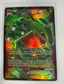 Rayquaza EX Full Art Holo Ultra Rare 123/124 Dragons Exalted English 2012 - Image 1
