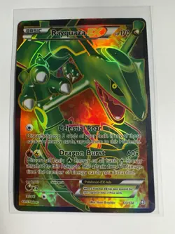 Rayquaza EX Full Art Holo Ultra Rare 123/124 Dragons Exalted English 2012 - Image 4