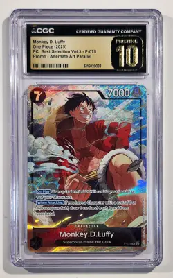 Monkey D. Luffy 2025 Best Selection Vol 3 Promo P-075 One Piece (EN) - Image 1