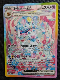 Pokemon TCG Prismatic Evolution Sylveon EX Card 156/131 - Image 1