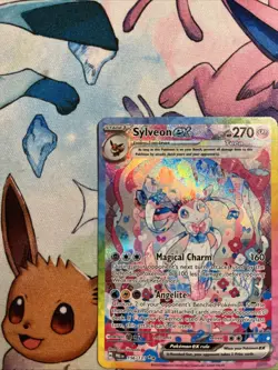 Pokemon TCG Prismatic Evolution Sylveon EX Card 156/131 NM/LP - Image 3