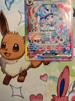 Pokemon TCG Prismatic Evolution Sylveon EX Card 156/131 NM/LP - Image 4