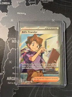 Pokemon TCG 151 Bill's Transfer Full Art Trainer 194/165 NM Card - Image 1