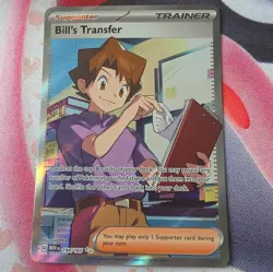Pokemon TCG Bill's Transfer Scarlet & Violet 151 Ultra Rare Card 194/165, NM - Image 1