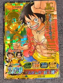 One Piece 2011 BANDAI BERRY MATCH IC LUFFY IC2-CP1 GOLD HOLO VINTAGE CARD PROMO - Image 1
