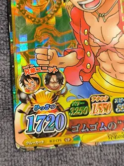 One Piece 2011 BANDAI BERRY MATCH IC LUFFY IC2-CP1 GOLD HOLO VINTAGE CARD PROMO - Image 2