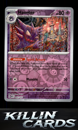 Reverse Holofoil Haunter 093/165 Pokemon Uncommon SV: Scarlet & Violet 151 Card - Image 1
