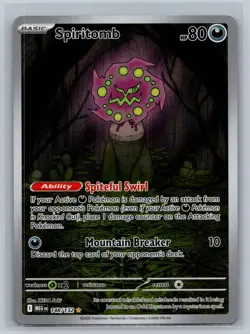 Spiritomb 148/132 Illustration Rare Mega Evolution Pokemon Card Near Mint - Image 1