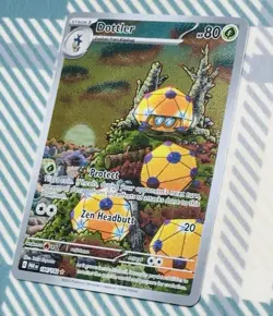 Pokemon TCG Dottler Paradox Rift 184/182 Holo Illustration Rare Card NM Clean - Image 1