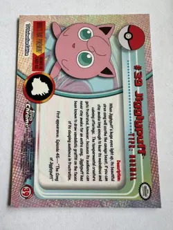 Jigglypuff #39 Topps 2000 Chrome Pokemon Card — EXCELLENT CONDITION! - Image 3