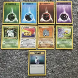 Vintage German Pokemon Card Lot 9 Cards - Base & Fossil Set - MP - Image 1