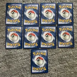Vintage German Pokemon Card Lot 9 Cards - Base & Fossil Set - MP - Image 2