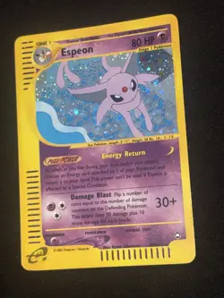 Pokemon TCG Espeon H9/H32 Holo Rare Aquapolis Pokemon Card - Image 2