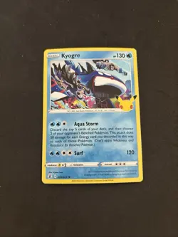 Kyogre Celebrations 003/025 Rare Holo 2021 Pokemon Card TCG NM - Image 1