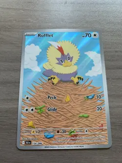 Rufflet 154/086 Illustration Rare Black Bolt Pokemon Card - Image 2