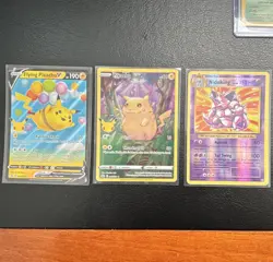 Pokemon TCG Pokemon GO 3-Card Lot: Flying Pikachu V 006/025, Pikachu 005/025 - Image 1