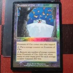 Mtg Fountain of Cho FOIL MP Mercadian Masques Magic the Gathering Land Card - Image 1