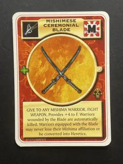 Doomtrooper CCG Apocalypse Mishimese Ceremonial Blade Card Mutant Chronicles NM - Image 1