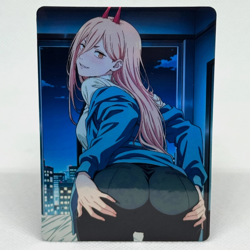 Chainsaw Man Power Goddess Anime Waifu ACG Foil Card - Image 1
