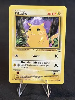 Pikachu Base Set 2 Regular Card 087/130 Near Mint Condition Pokemon TCG - Image 1