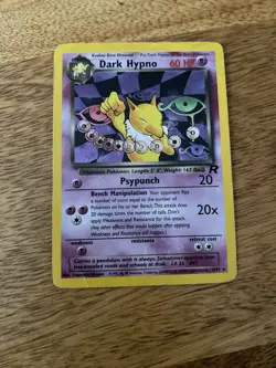 Dark Hypno Team Rocket 9/82 Holo Rare Pokemon Card 9/82 Played - Image 1
