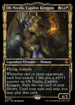 1x MTG Ob Nixilis, Captive Kingpin - Foil - Showcase Near Mint, English - March - Image 1