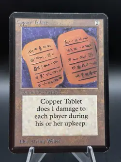 Magic The Gathering MTG COPPER TABLET Alpha Edition - Image 1