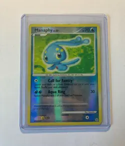 Pokemon Manaphy Reverse Holo 9/130 Diamond and Pearl TCG - Image 1