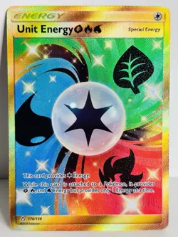 Unit Energy 170/156 Ultra Prism Gold Secret Rare Holo Pokemon TCG Card - Image 1