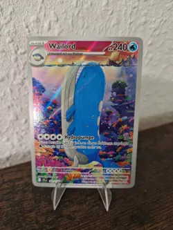 Pokemon Wailord 162/159 AR Illustration Rare Deutsch NM Reisegefahrten - Image 1