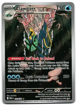 Clawitzer 141/132 - 🌊 Mega Evolution Illustration Rare Pokemon TCG 🖤 - NM - Image 1