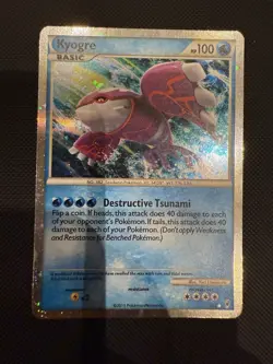 Kyogre SL6 Call of Legends CL Shiny Secret Rare Holo Rare Pokemon LP - Image 1