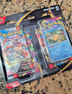 Pokemon TCG Mega Evolution 4 pack blister Psyduck Promo - Portuguese BR - Image 2