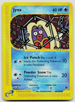 Jynx 83/165 Expedition Base Set Pokemon LP - Image 1