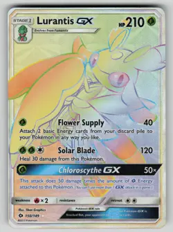 Lurantis GX (Secret) 150/149 SM Base Set Pokemon NM - Image 1