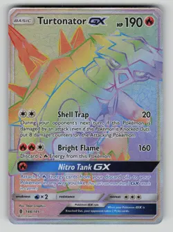 Turtonator GX (Secret) 148/145 Holo Secret Rare Guardians Rising Pokemon MP - Image 1