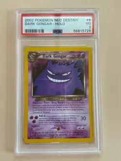 Pokemon Dark Gengar Holo Rare Neo Destiny 6/105 2002 PSA 4 - Image 1