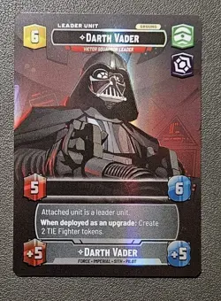 Darth Vader Showcase 1002 JTL Star Wars Unlimited (Near Mint) - Image 1