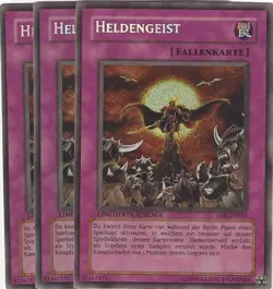Yu Gi Oh! 22 Heldengeist DPK-DESE3 Limitierte Auflage Foil 3 Karten ! - Image 1